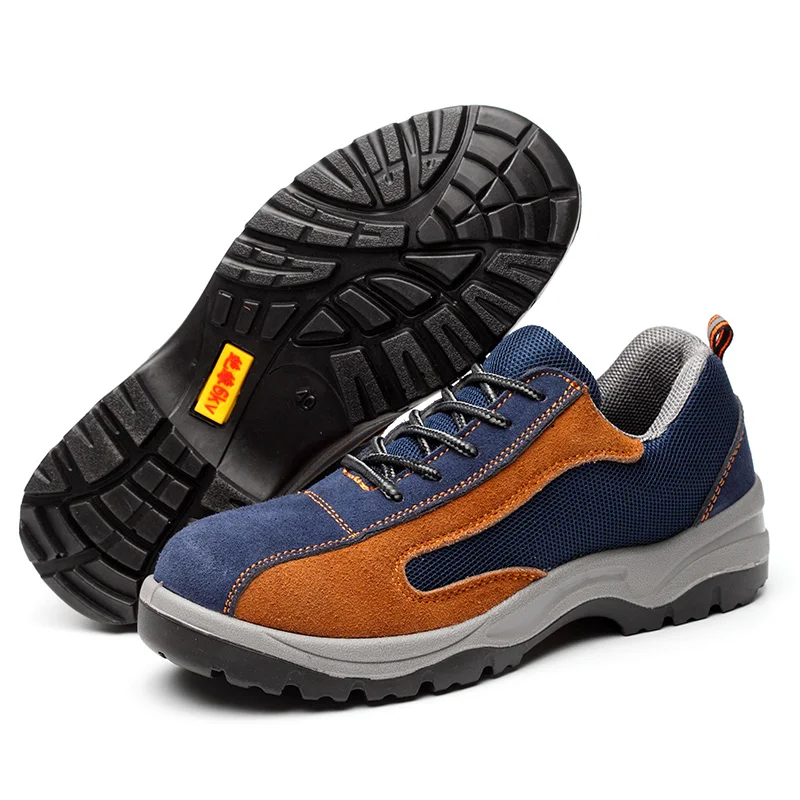 Dinggu Online Wholesale Low Cost Safety Lightweight Shock-Absorbing Soft-Soled Protection Labor Shoes