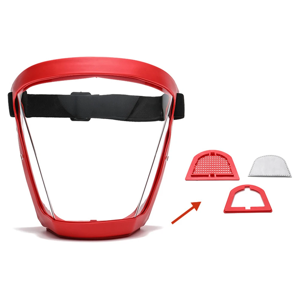 Durable Transparent Face Shield All Inclusive Face Protection Anti-Fog High-Definition