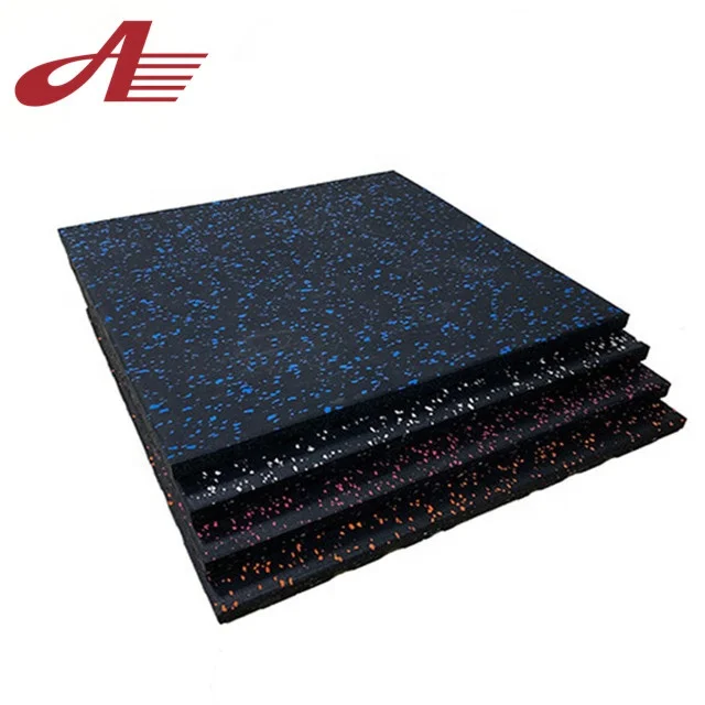
Factory high quality interlock rubber floor for gym Easy installation rubber floor mat for crossfit shock absorption gym floor 