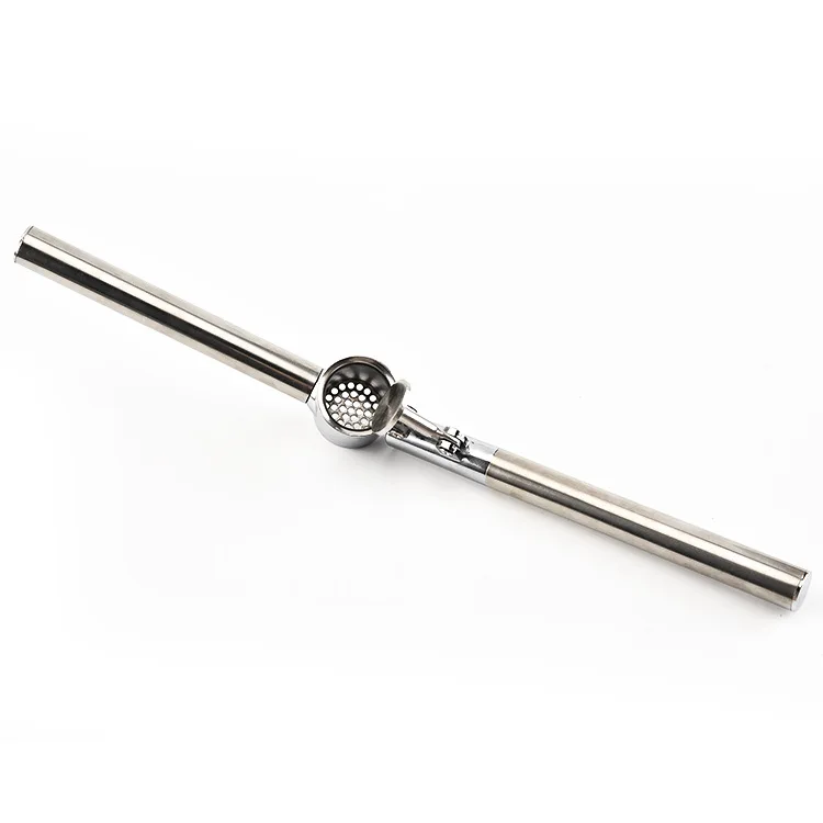 Garlic Press Mincer Ginger Crusher Peeler Squeezer Heavy Duty Stainless Steel	multifunctional garlic press