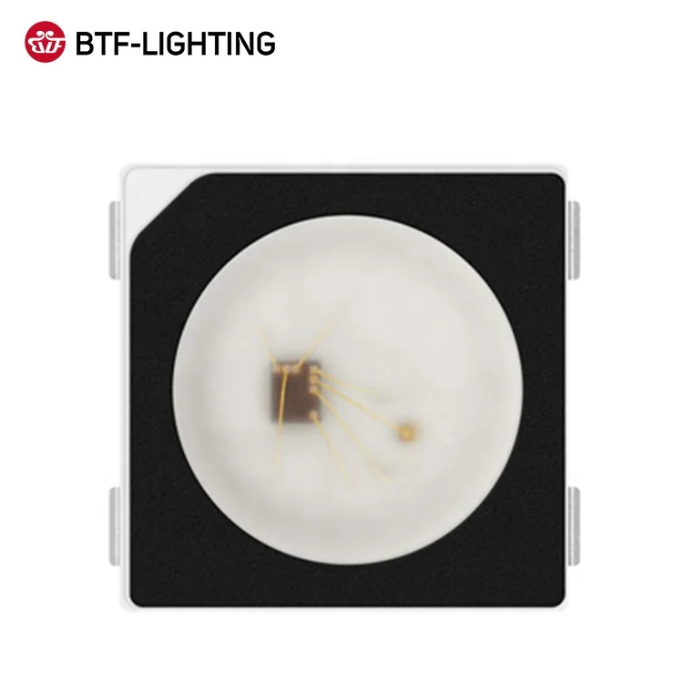 High Quality Dc5v Bright Addressable Digital Ws2812b Led Smd Chip 4 Pins 0.2W WS2812 Ic Built-in Smd 5050 RGB Led Chip Epistar