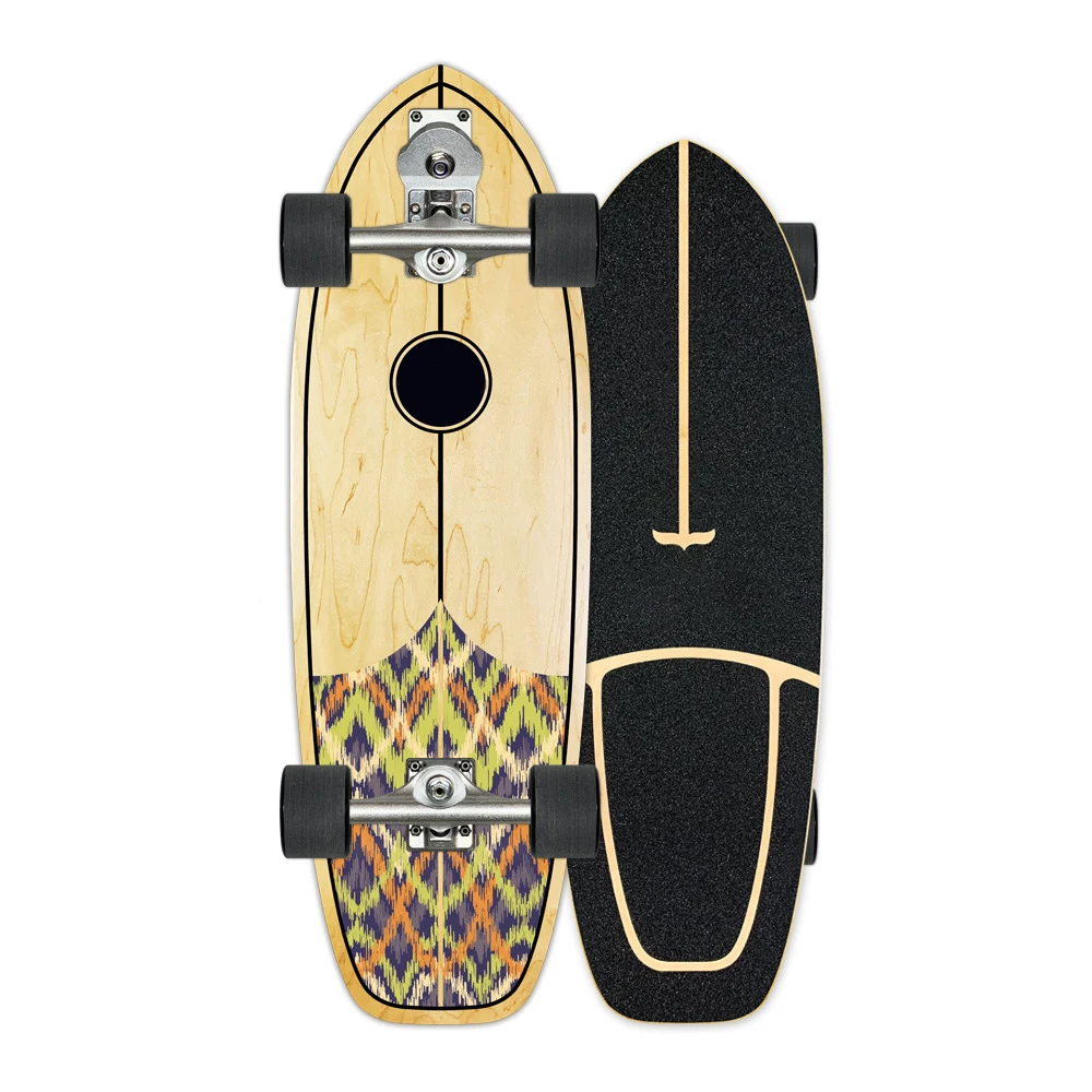  Skateboard Carver Land Surfing Training Adult Customize Logo Fish Surfboard 30 inches