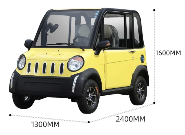 Four Seater Enclosed Mobility Scooter 1200W Street Legal Electric Car