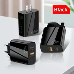 Wholesale Price 65W Quick Gan Charge Type-C PD USB Charger Adapter QC3.0 Fast Power Charger