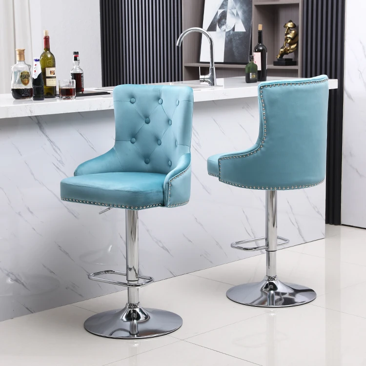 Vintage restaurant modern bar stool chair with back