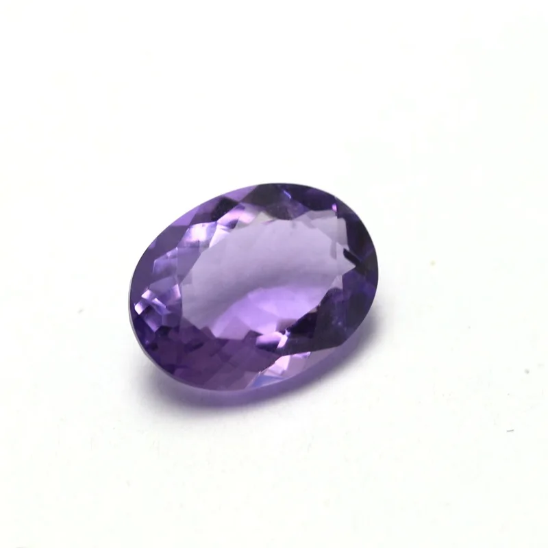 Lab quartz gemstone oval cut synthetic amethyst price per carat