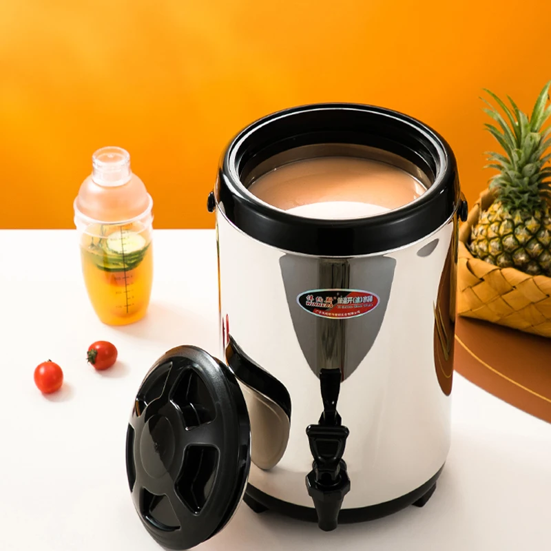 Wholesale commercial stainless steel insulation barrel insulation household double large capacity milk tea 304 milk tea store