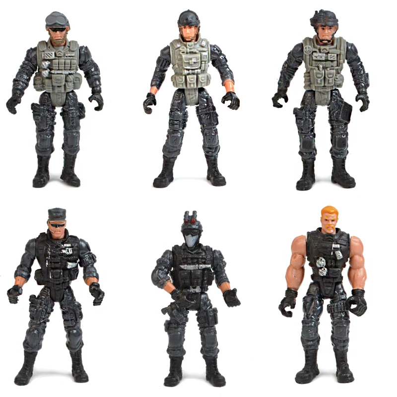 Пластиковая Военная экшн-фигурка Gi Joe подвижные игрушки из стали армейские мужчины с оружием для оружия