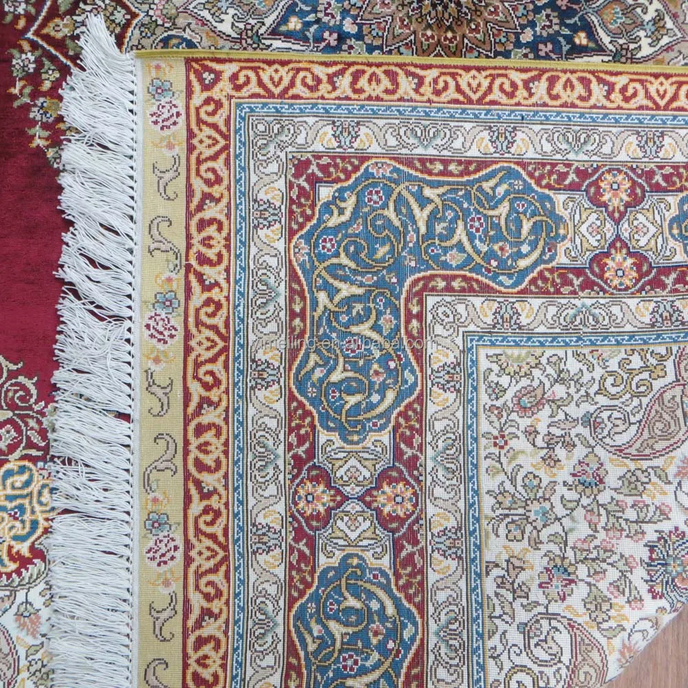 Red Medallion 4x6 Bedside Oriental Tapis Persian Handmade Carpets