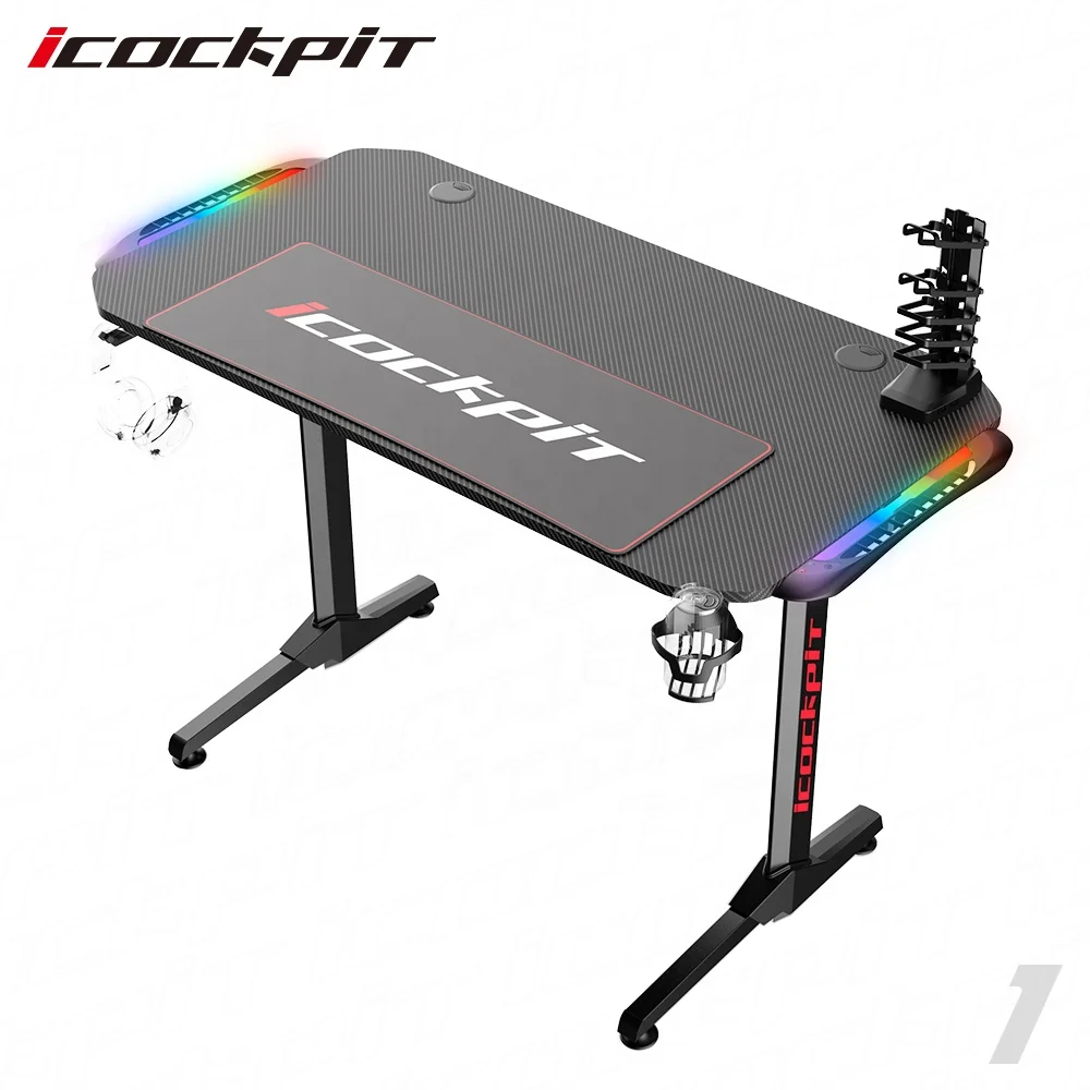 2020 Modern office computer table computer gaming desk for gamer