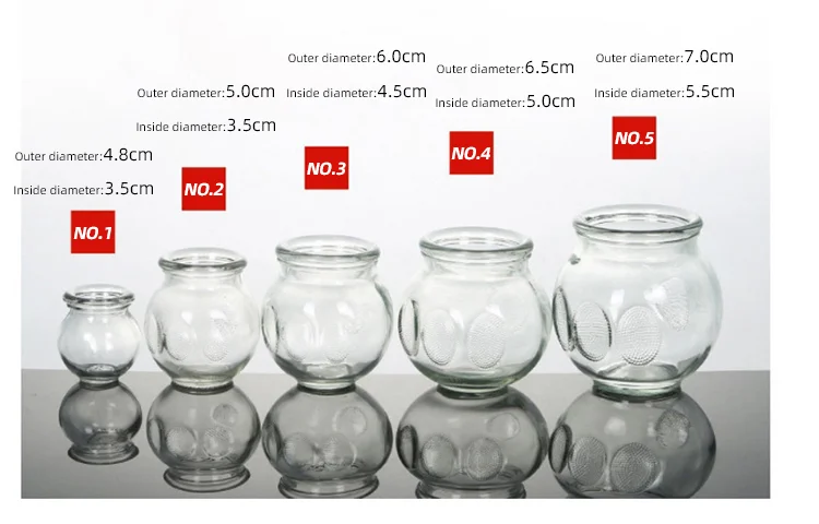 medical cupping glass vacuum cupping therapy