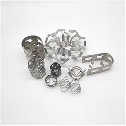 High Mechanical Absorption Tower Metal Pall Ring For Strength Petrochemical Industry