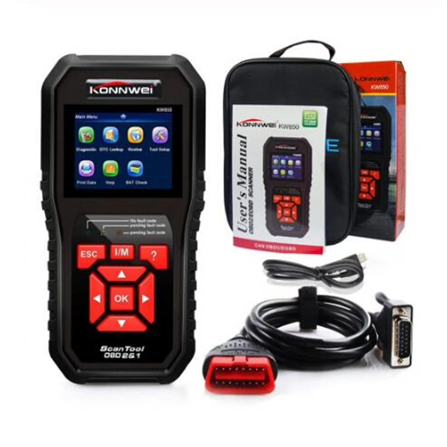 Hot Sale  KW850  Auto Diagnostic Scanner OBD2 Scanner Car Diagnostic Tool OBD Code Reader