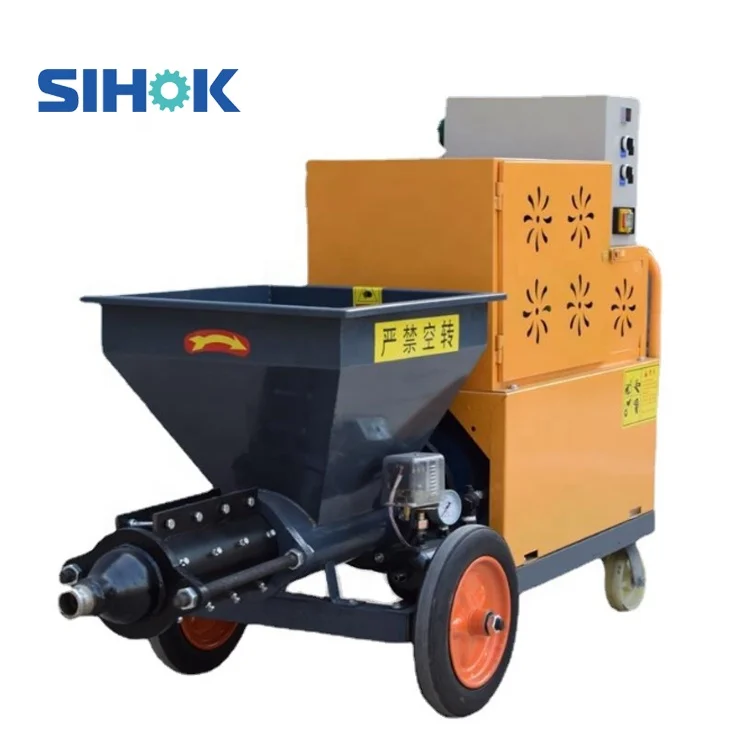 Professional mini wall plastering machine price concrete screw type 220v 380v cement mortar spraying machine for sale