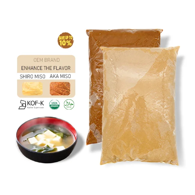 Shiro and Aka Miso paste  for Miso Soup