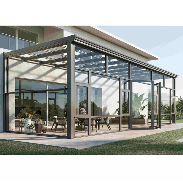 Custom outdoor large thermal insulation sunroom glass houses modern four season sun room