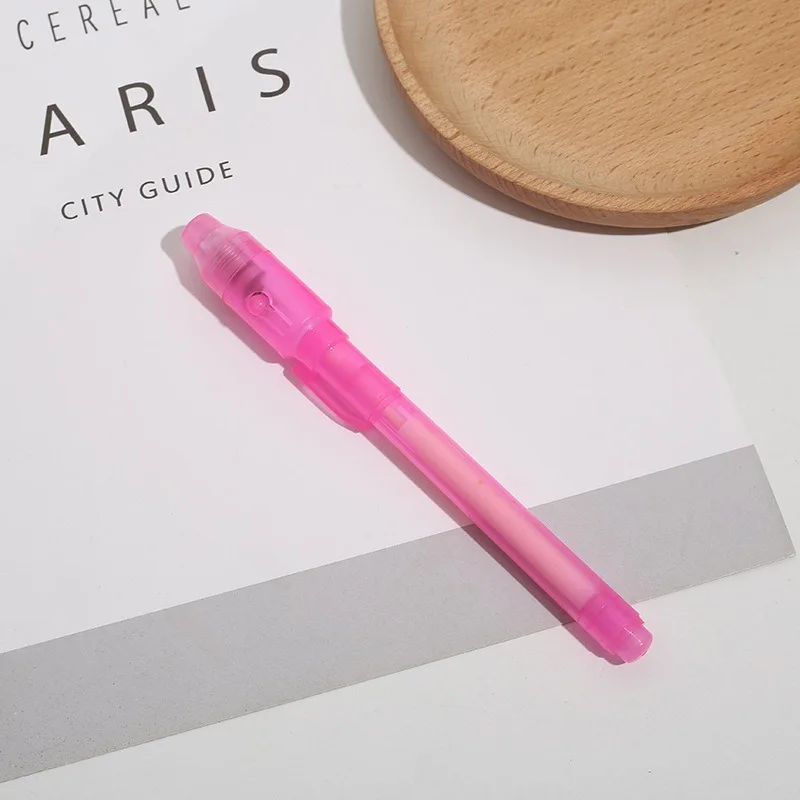 Cadia Invisible Ink Pen Spy Pen Built with UV Light LED Blacklight Magic Marker for Secret Message Kids School Gift