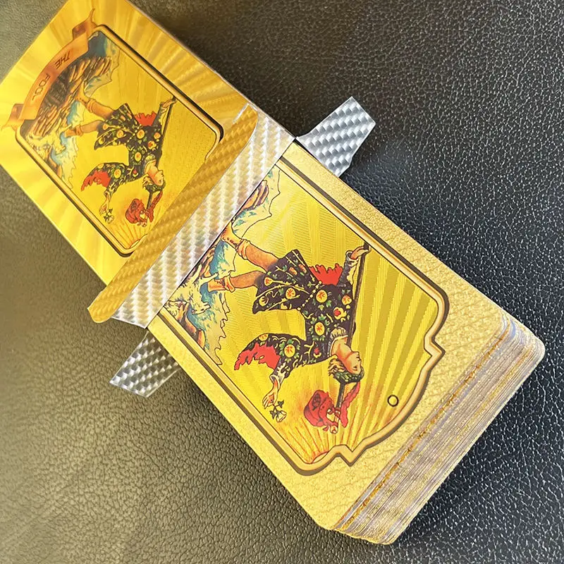 High Quality Tarot Card Custom Printing Plastic Golden Tarot Cards In Stock
