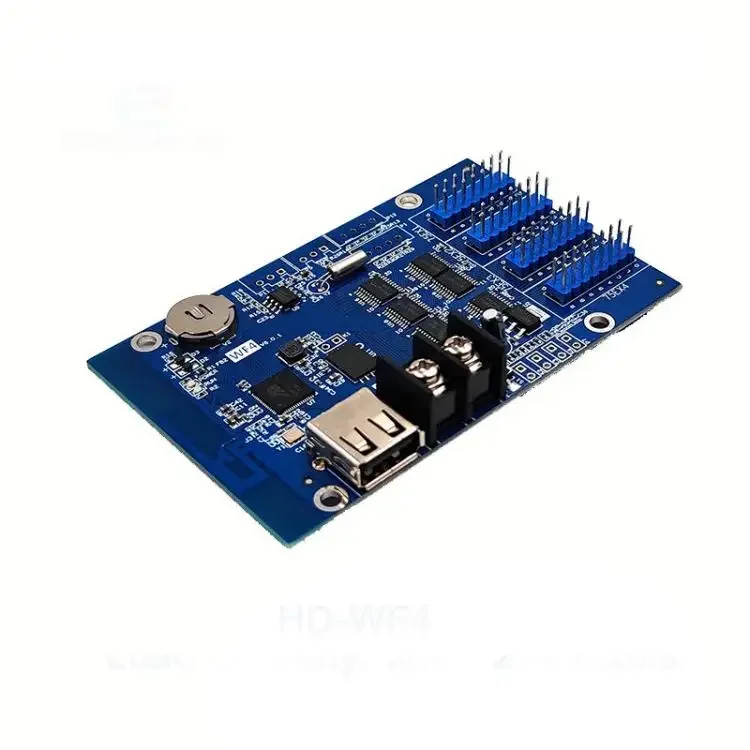 Красочный светодиодный экран WIFI контроллер HuiDu HD-WF1 WF2 WF4 для HUB75 P10 P8 P6 P5 полноцветный модуль