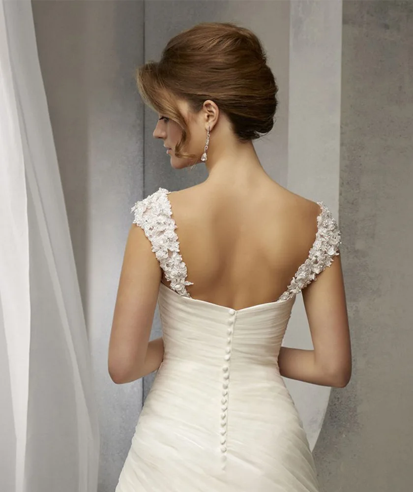 2024 Wedding Dress Strapless  Long Tulle Bridal Mariage Wedding dress women