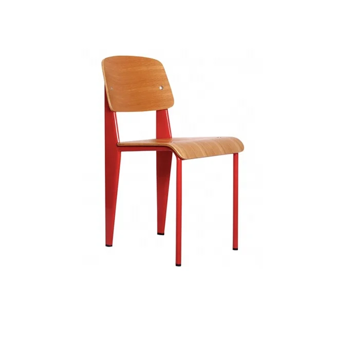 Классический французский джинсовый доказательный стиль, фанерный стандартный стул, обеденный стул для кафе