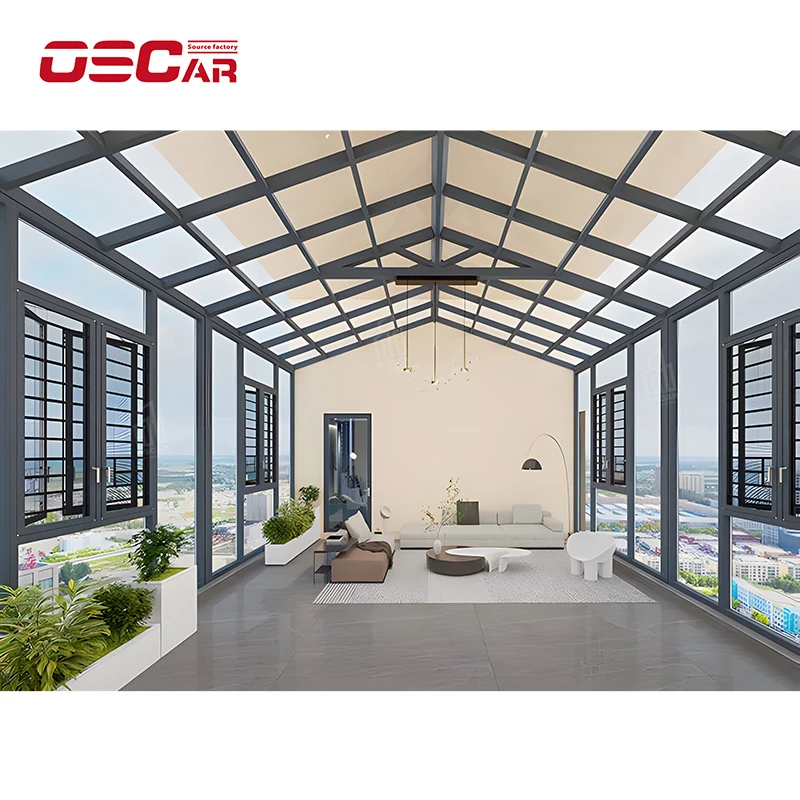 Aluminum Alloy Sunroom Factory Direct Sales Customize Any Size and Style for Home Garden Balcony Terrace Outdoor Living