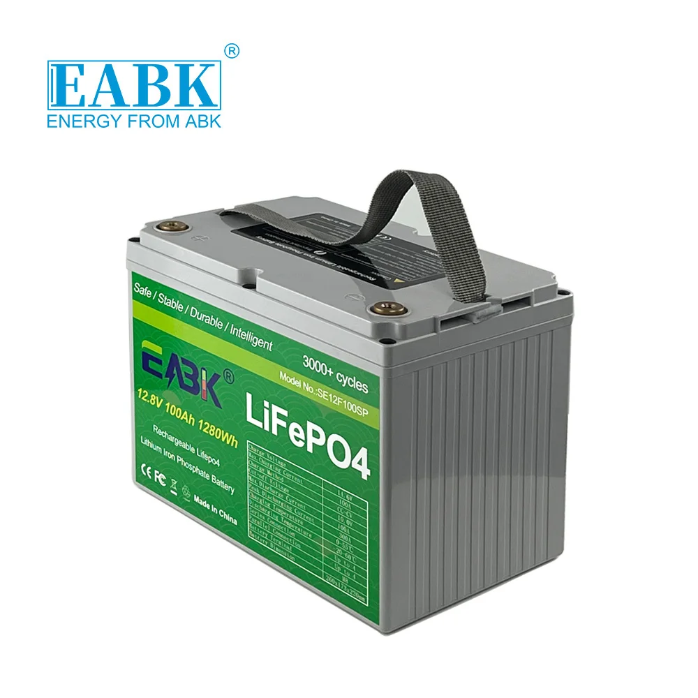 Built in Smart BMS Low temperature Li Batteries 12v 100Ah Lifepo4 Battery Support Phone Link For Rv Electric Golf Cart Marine