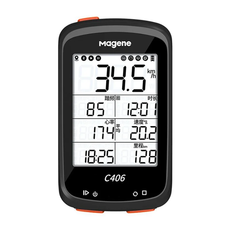 Wholesale Magene Wireless Ant+ Gps Heart Rate Supports Heart Rate App Bicycle Computer With Holder