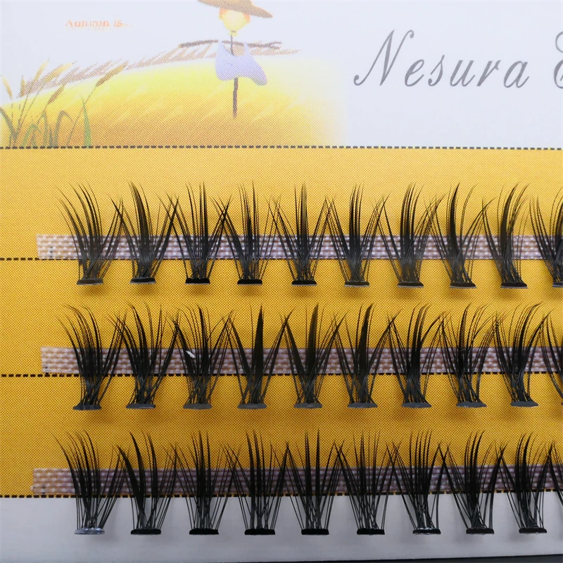 Бесплатные образцы Lashes3d оптовая продажа поставщик 10D 0D 30D цвет объем вееры для ресниц предварительно изготовленные кластер