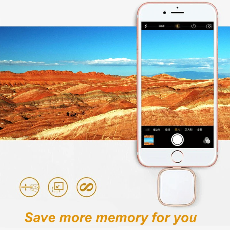 Customize logo IOS phone OTG usb flash drive 32gb 64gb 128gb memory disk for lightning and type-c smart phone