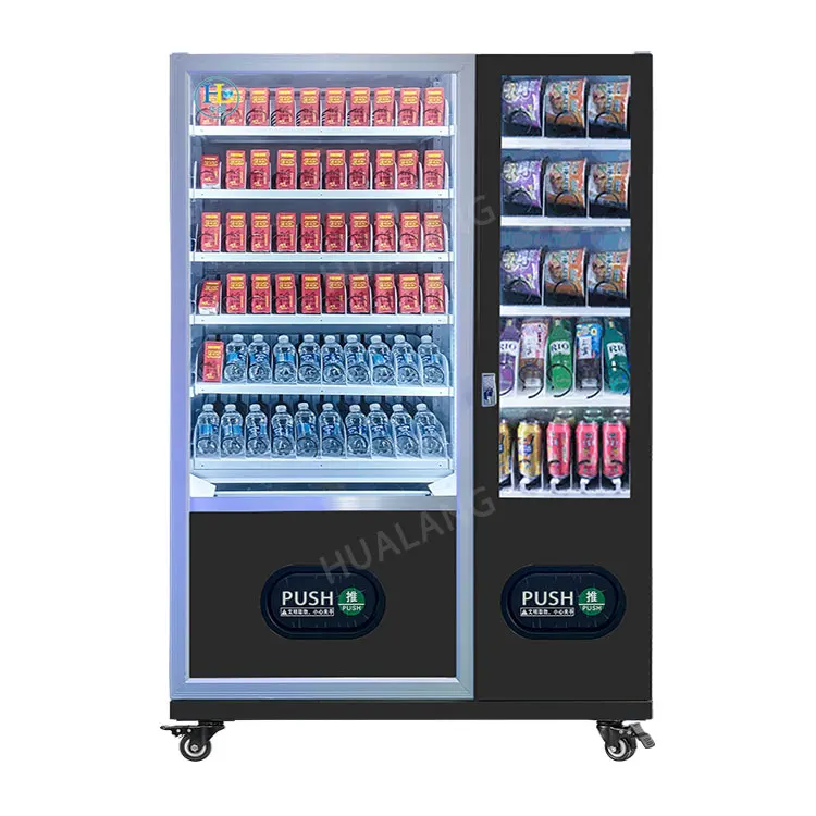 Modern Design Snack And Beverage Vending Machine Qr Payment Vending Machine Refrigeration Vending Machine With Mdb/Dex Interface