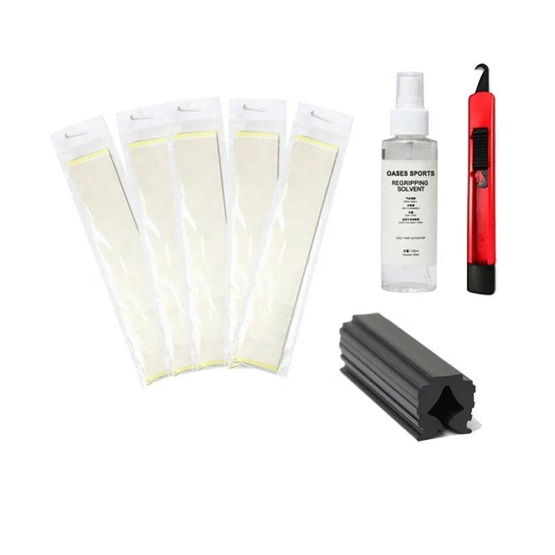 Golf Grip Regripping Kits Double Sided Adhesive Tape Rubber Clamp Removal Blade Hook Knife for Golf Club Regripping