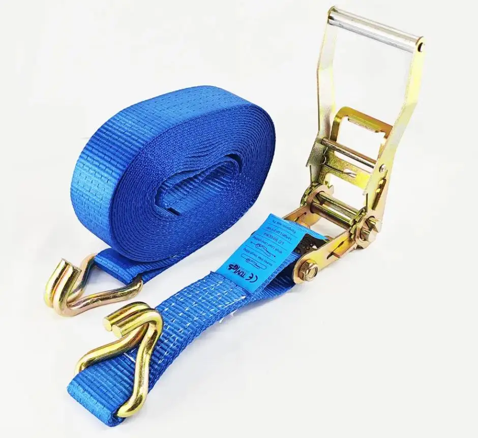 Ratchet Tie Down 5T Ratchet Lashing Strap 50mm Cargo Belt For Lashing Load Strap