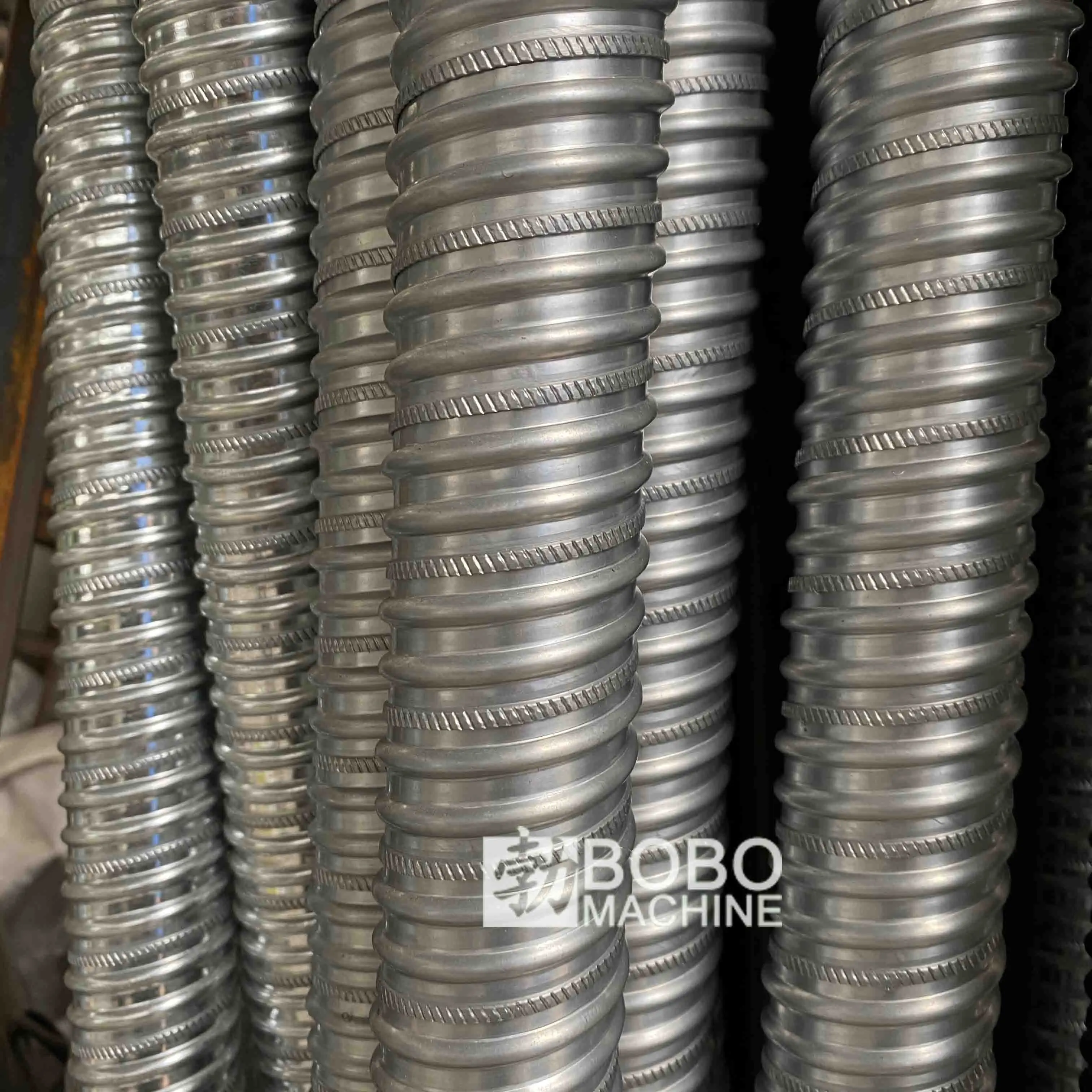 Galvanized spiral corrugated post tension duct machine