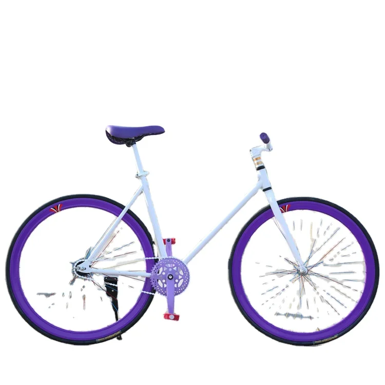 Wholesale factory Bicycle Alloy Frame Material Colourful Fixed Gear Bicycle/colorful road bike titanium fixed gear bike frame