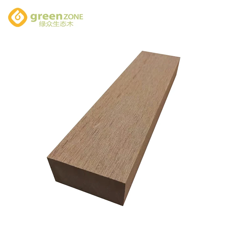 Rotproof solid batten terrace wooden dark gray wpc timber tube