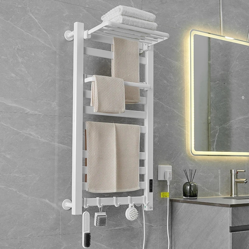 Hot selling bathroom wall mounted electric radiator, black gun, gray heating towel heater rack, heating towel guide rail