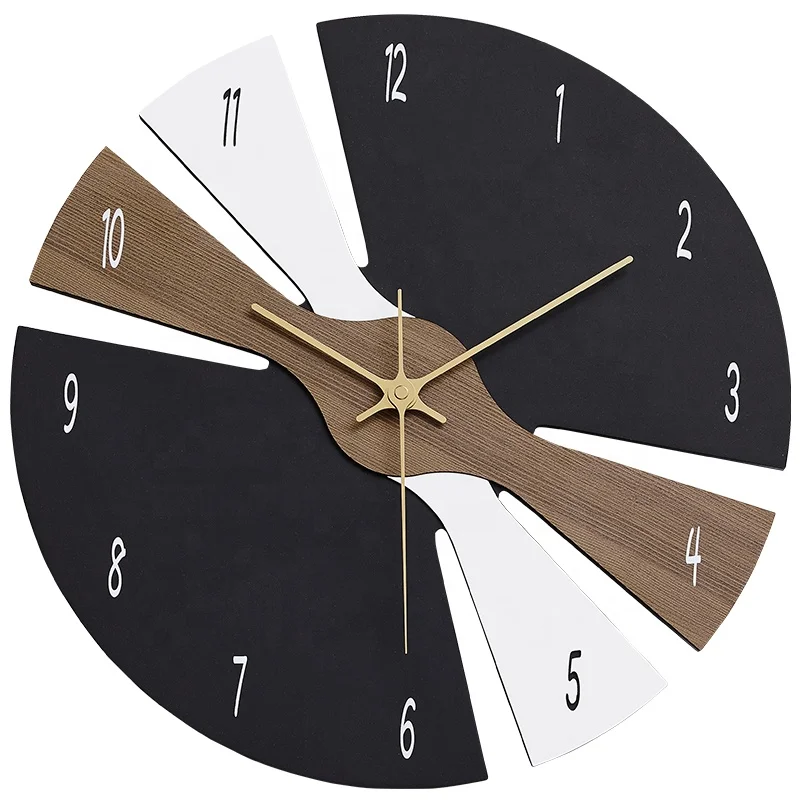 Noridongsan 2021 New Style Wall Clock For Home Decor,Forescolor Eco-board&MDF Clock Wall Watch 3D Clock With Aluminum Hands Art