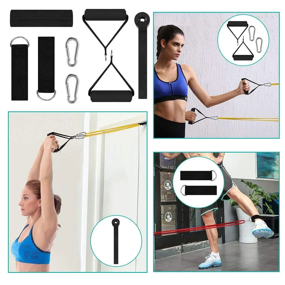 Custom Resistance Bands Hot Sale Resistance Loop Pull Up Assist Band With Handles Resistance Band Set