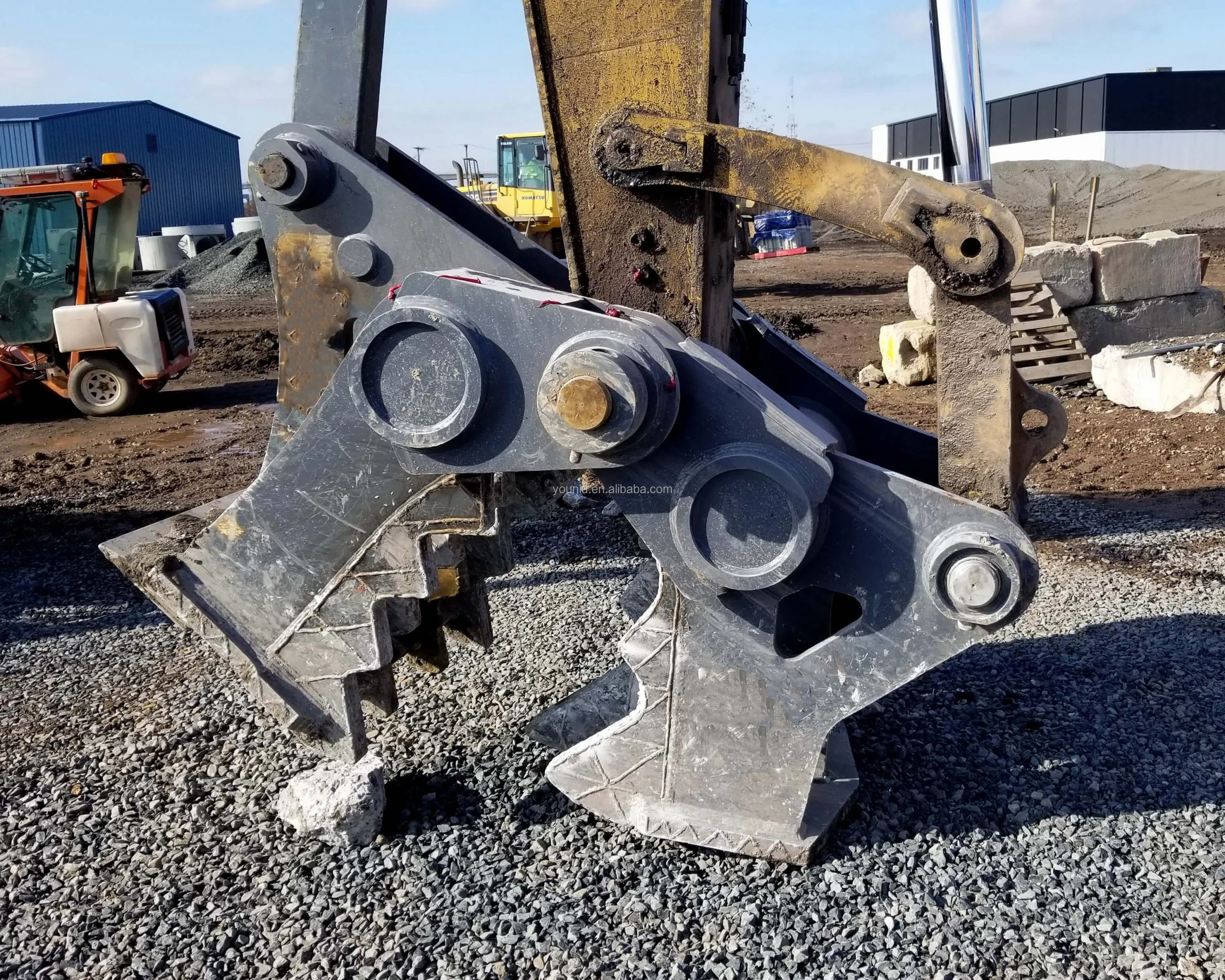 EX400 excavator matched changeable jaw hydraulic pulverizer,mechanical pulverizer,crushing concrete tools