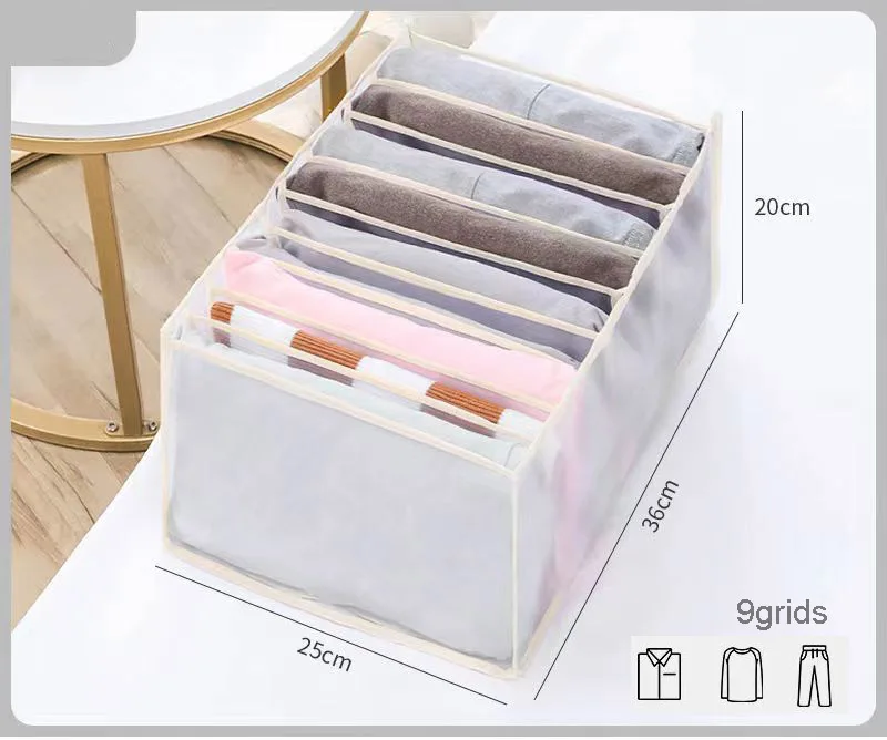 1 set of clothing underwear socks Drawer Storage Organiser   Underwear Clothes Drawer  Divider washable transparent