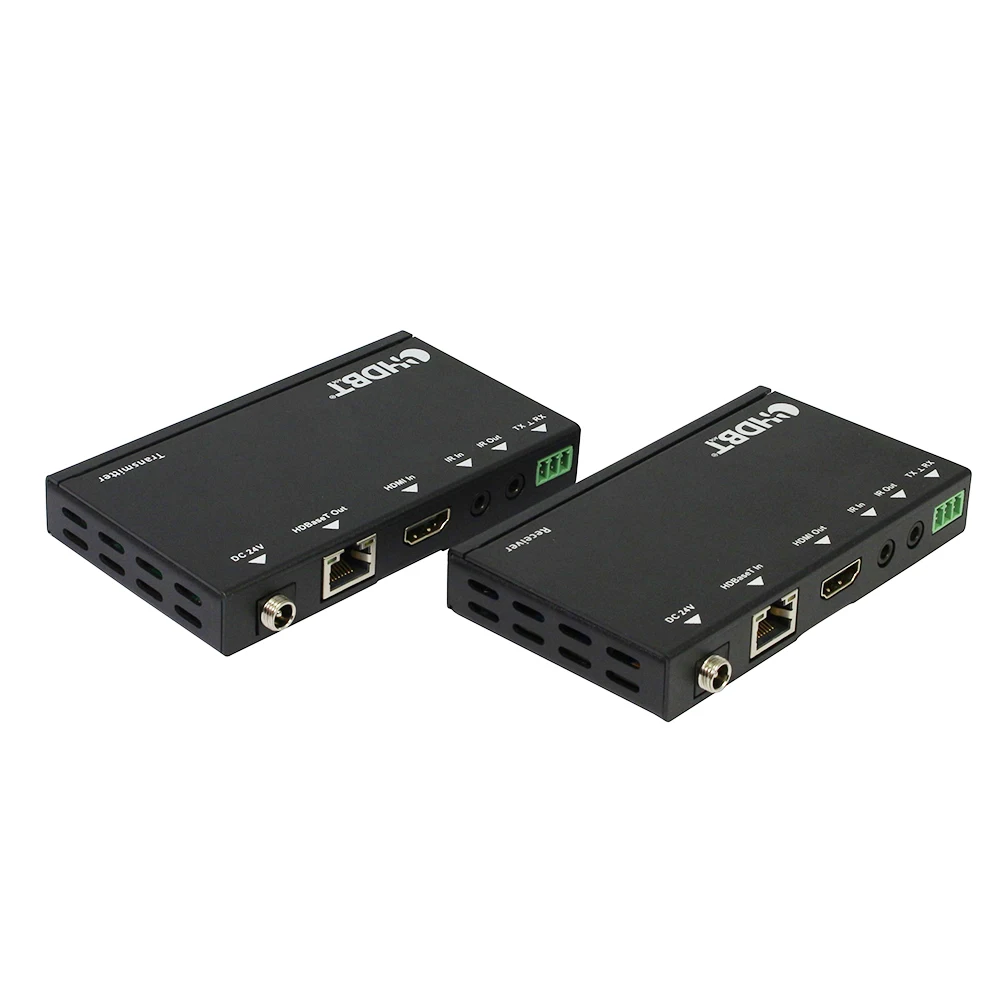 HDbaset HDMI Extender over single 70m CAT6) with IR Support POC, RS232 4k@60hz 4:2:0 10.2Gbps