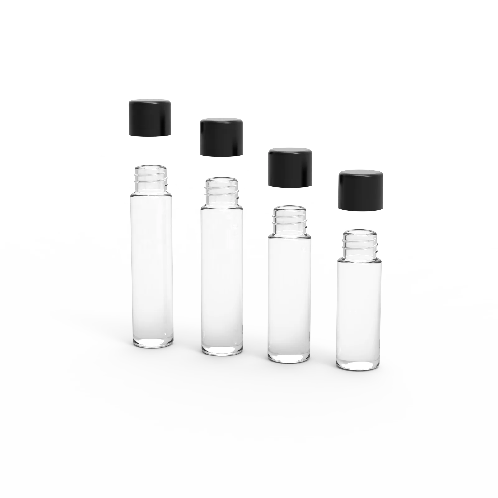 1G 1.5g classic glass pre tube with custom printed stickers CR packaging tube with child resistant screw lid