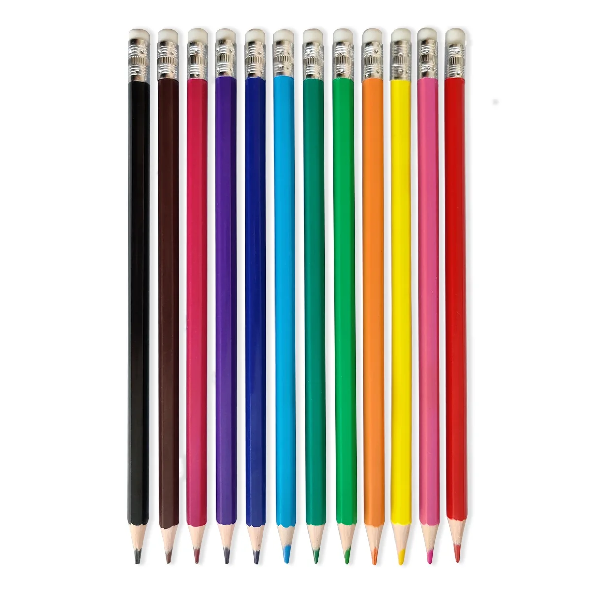 
Free samples High quality OEM brand Blank Pencil With Customized Logo Standard HB Pencil With Eraser Custom Logo 