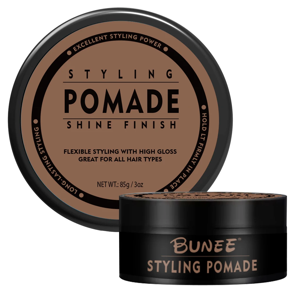 Bunee 120g honey Bee Wax water base wave pomade low Shine Med strong hold red hair wax one styling Product matte hair pomade wax