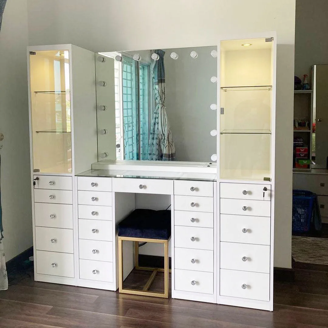 hello kitty Nordic paint makeup vanity table storage drawer