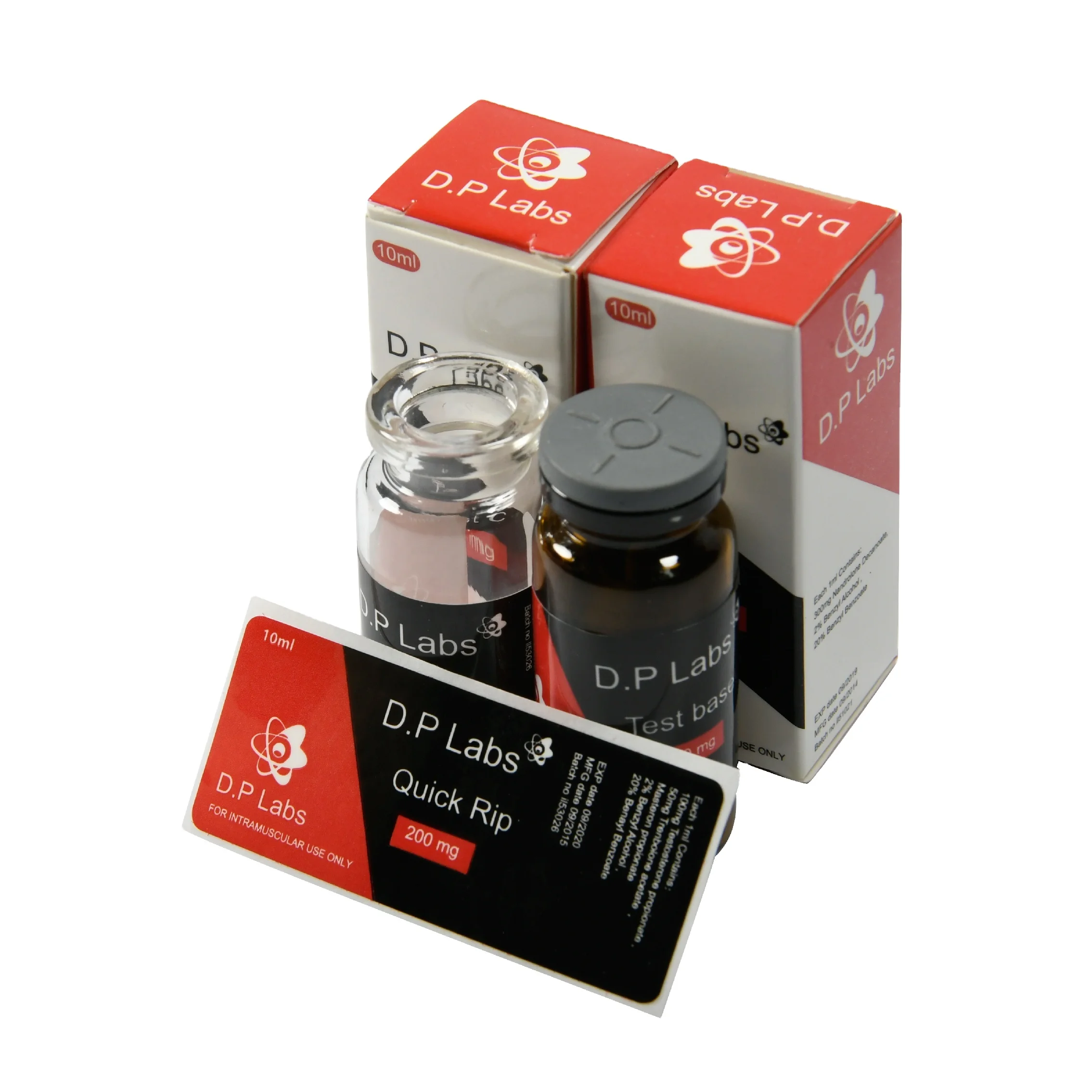 Custom Pharmaceutical 2ml 3ml 5ml 10ml 20ml 30ml Amber Glass Vials Box