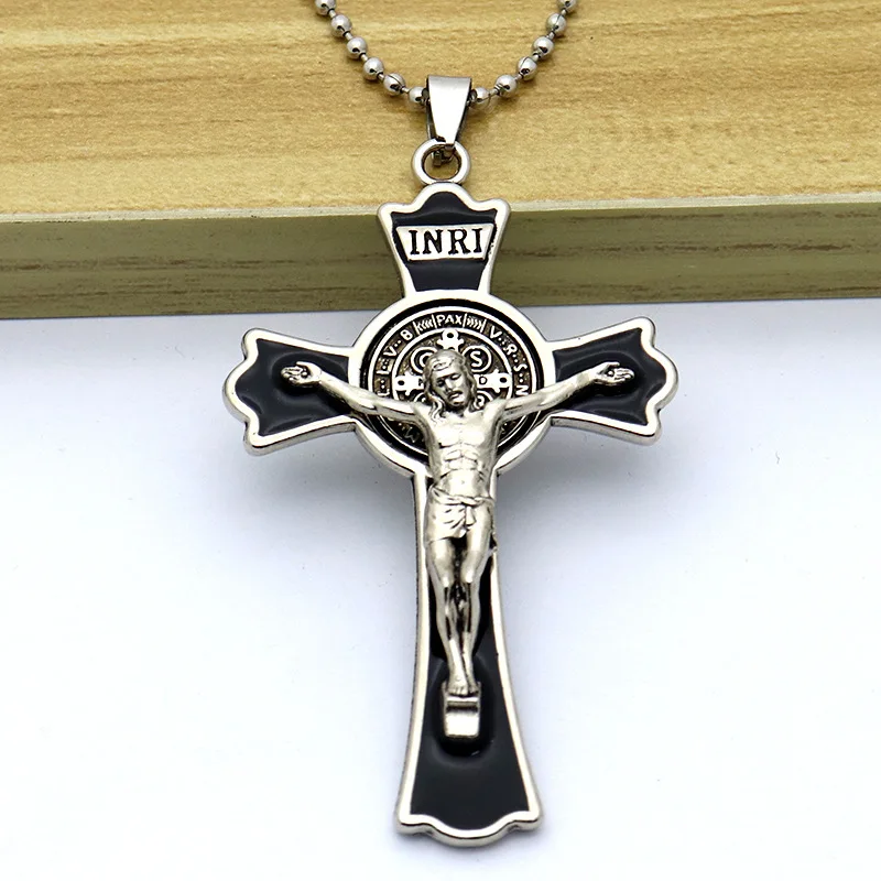 Christian Crucifix Cross Pendant Necklace Keychain Jewelry Cars Bags Accessories Religious Faith Birthday Gift Craft