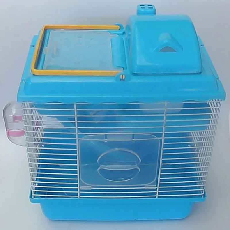 Hamster house luxury villa transparent door plastic cover small castle cage