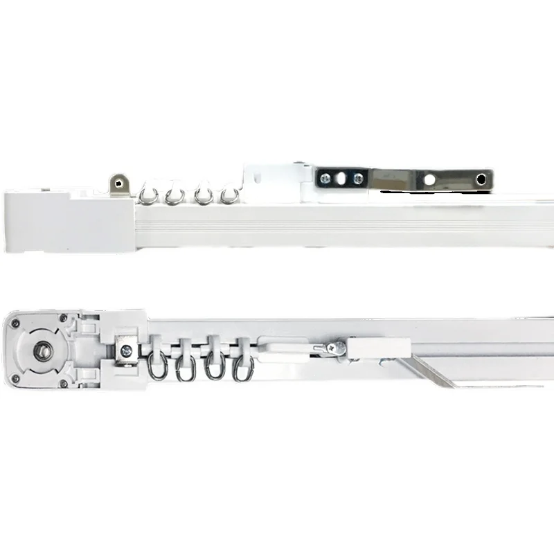 Factory sale Tuya Smart Home Electric Motorized Curtain System super quiet Ceiling Aluminium Smart Curtain Track Rail